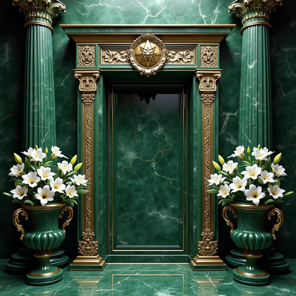 Elegant Modern Title Page in Opulent Hasidic Style