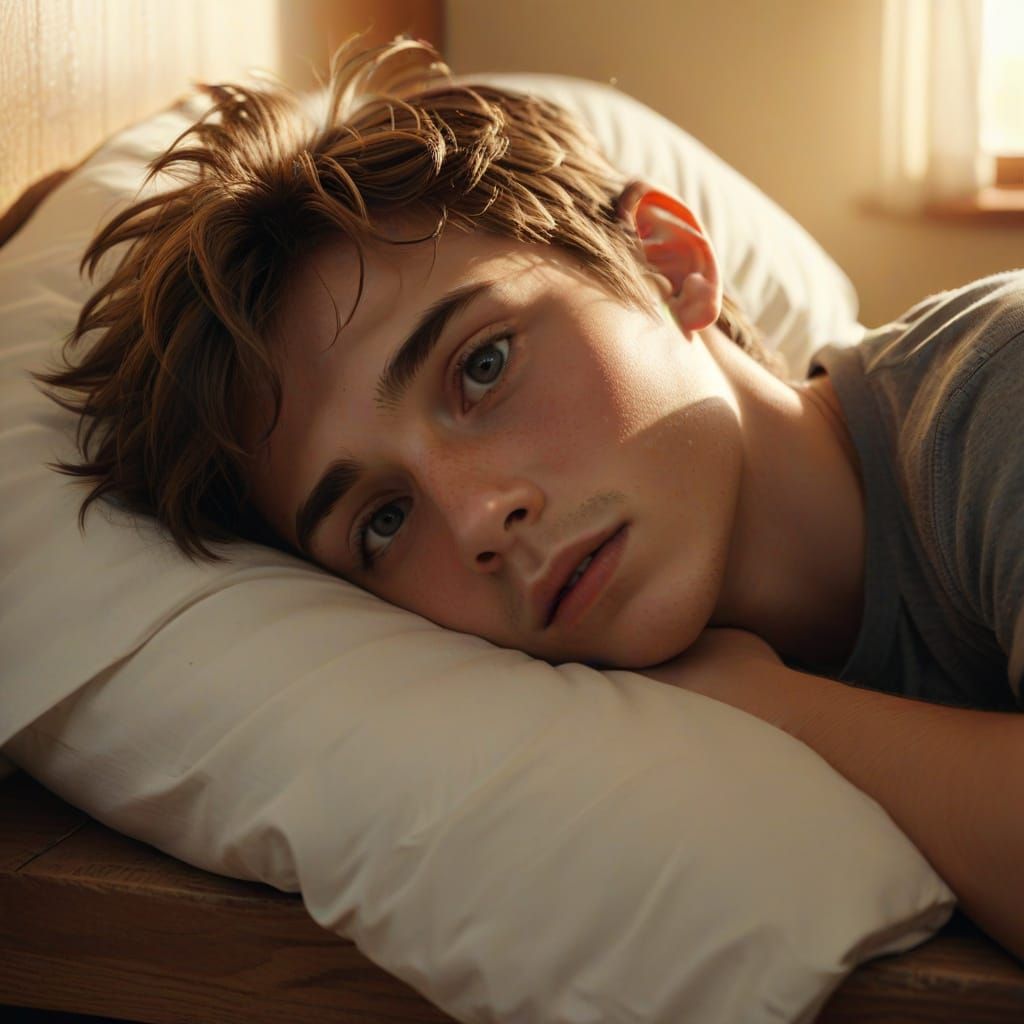 Boy Wakes Up: Hyper-Realistic Cinematic Still