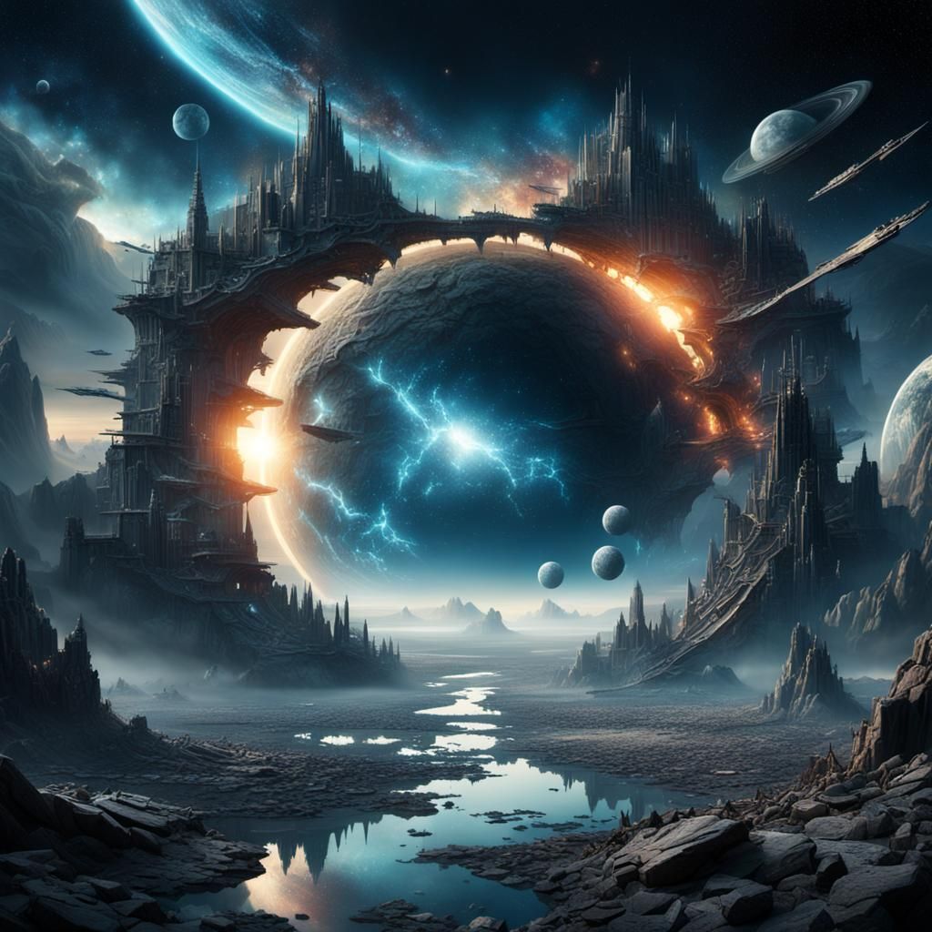 Broken Universe: Epic Digital Matte Painting