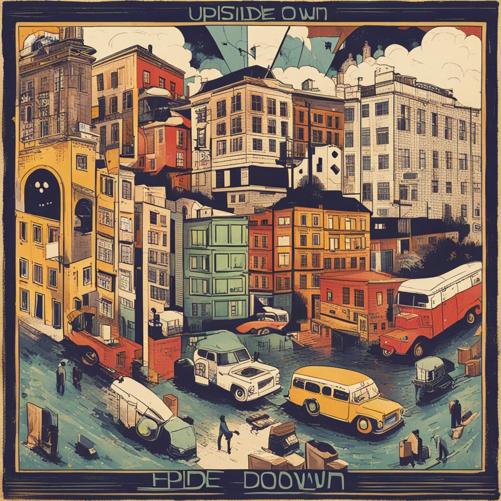 AI Interpretation of 'Upside Down' Text