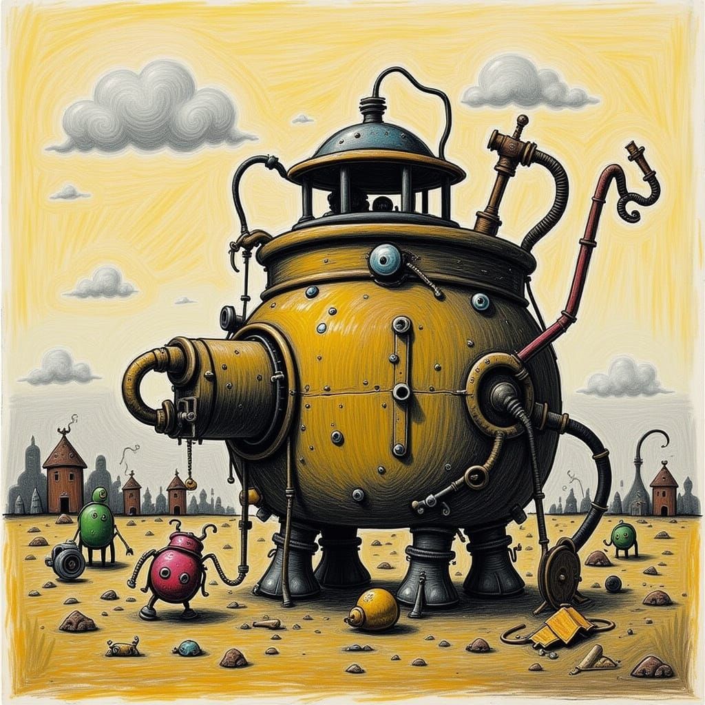 Mystical Elephant in a Cryogenic Landscape