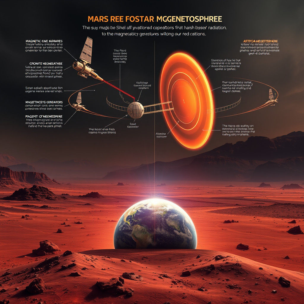 Artificial Magnetosphere on Mars: Technical Diagram