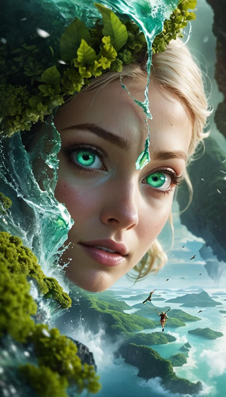 Terrified Fairy Plummets Toward Emerald Lagoon