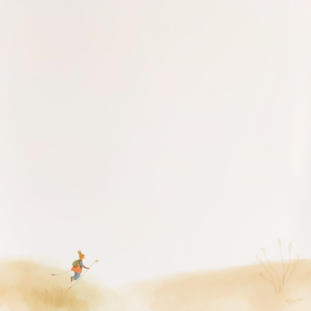 Ethereal Pastel Landscape in Watercolor Style