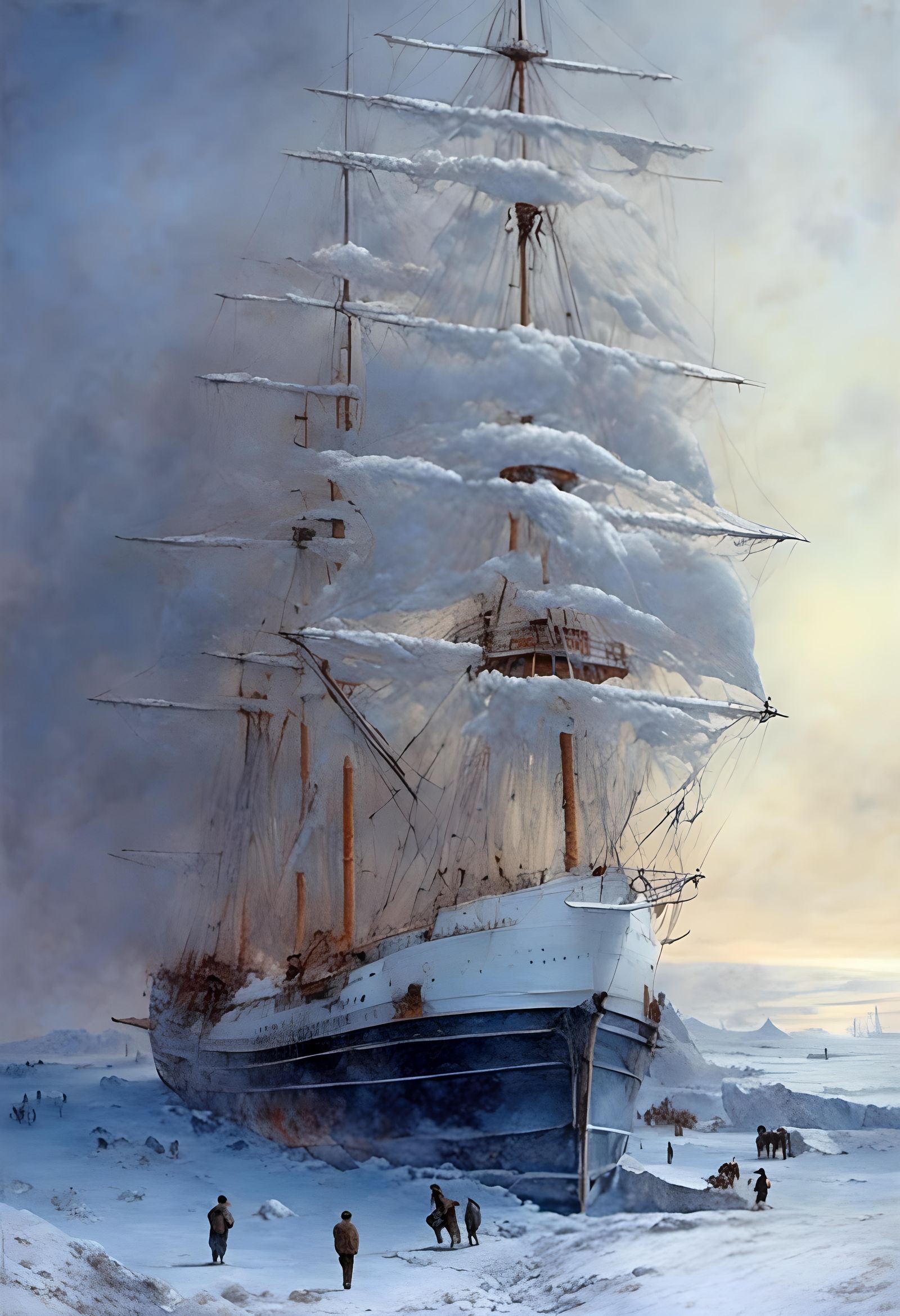 The Northwest Passage exploration ship HMS Terror became stu...