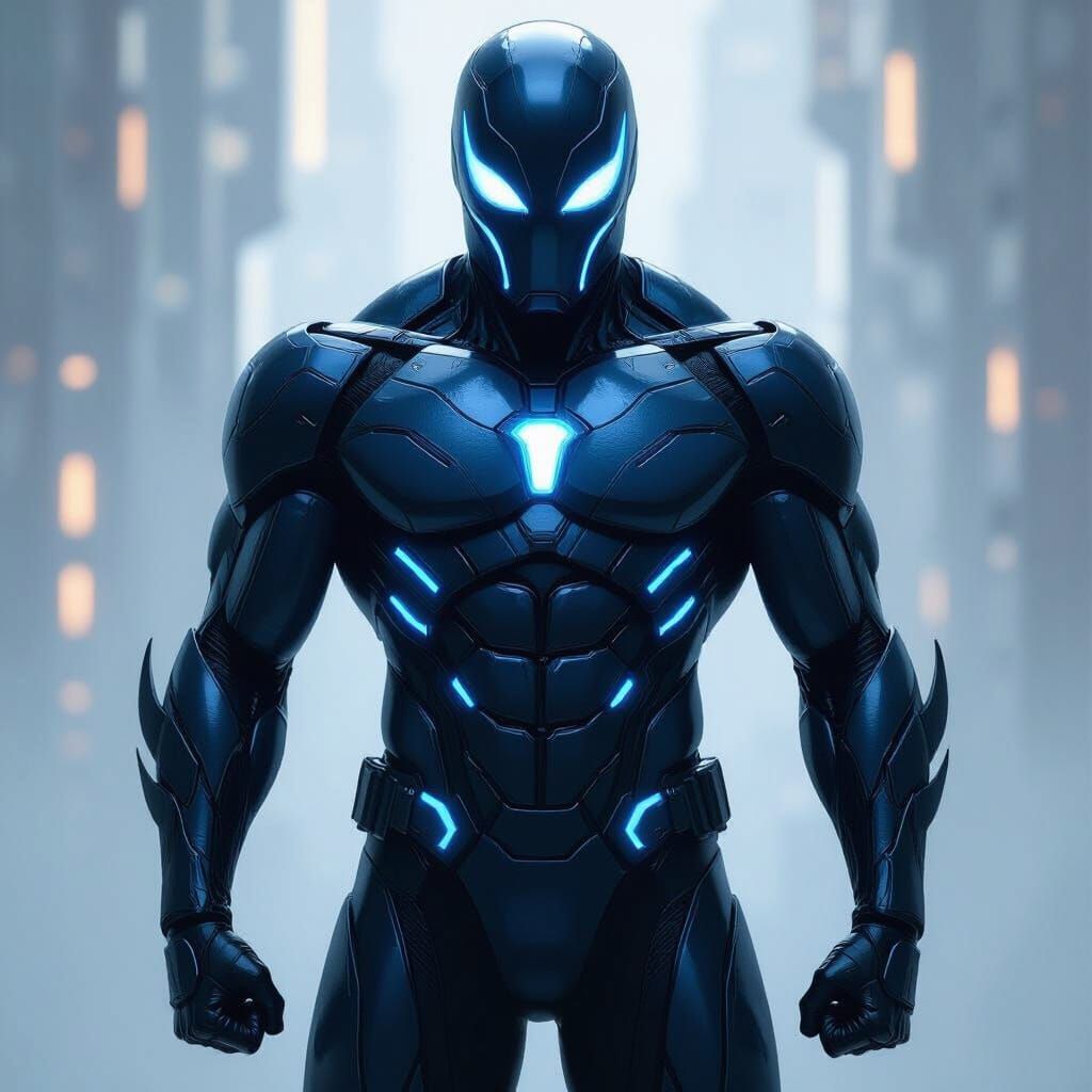 Dark Blue Symbiote Suit in Marvel Universe