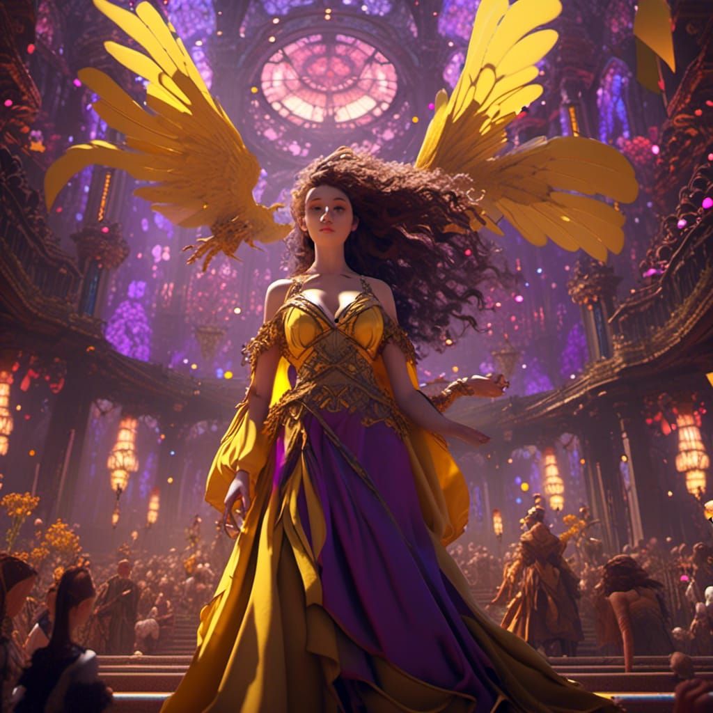 Dreamlike News Broadcast in Dark Fantasy Style