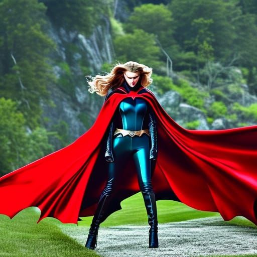 Taylor Swift as Batwoman: Hyperrealistic Cinematic Portrait