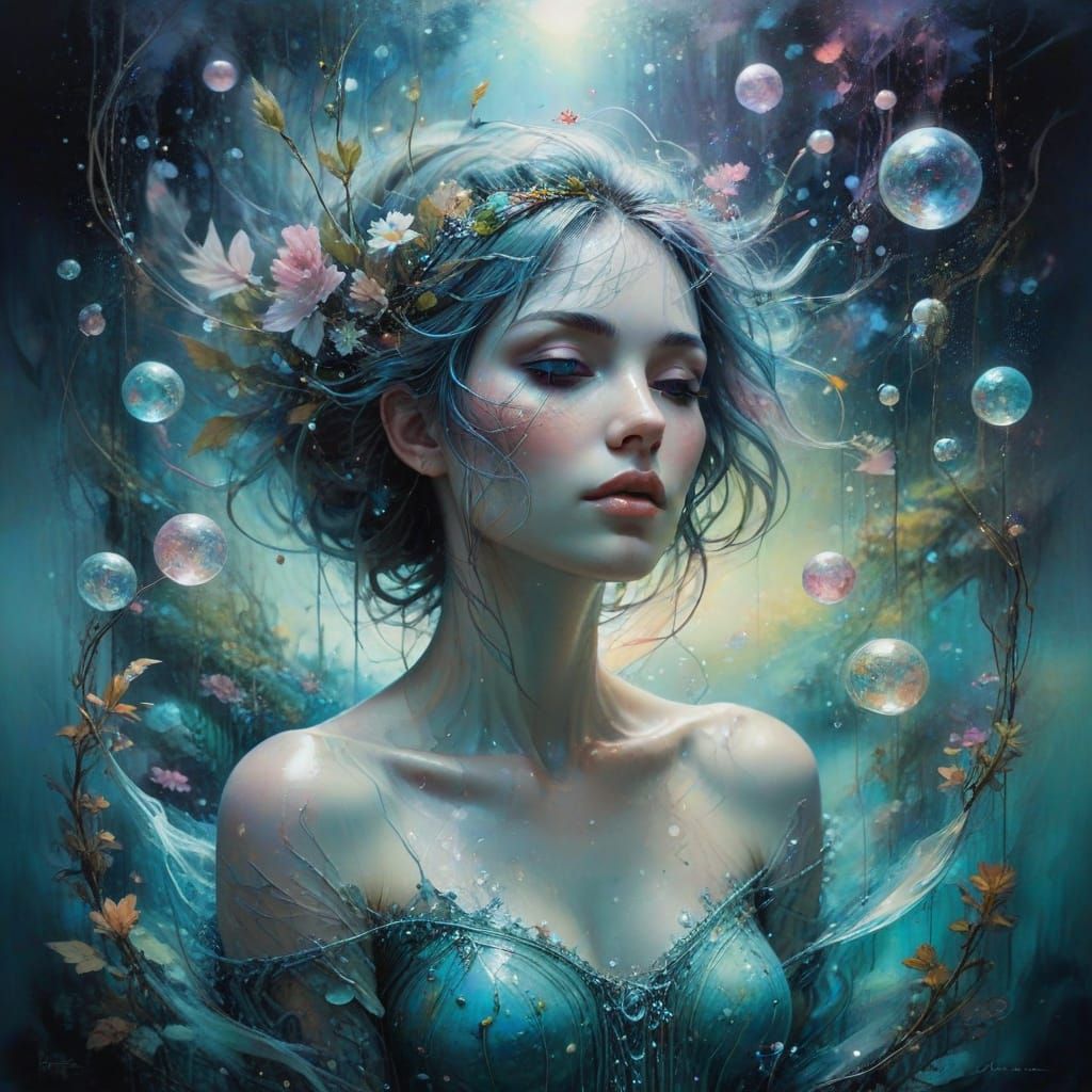 Moonlit Serenade in a Dreamlike Lake