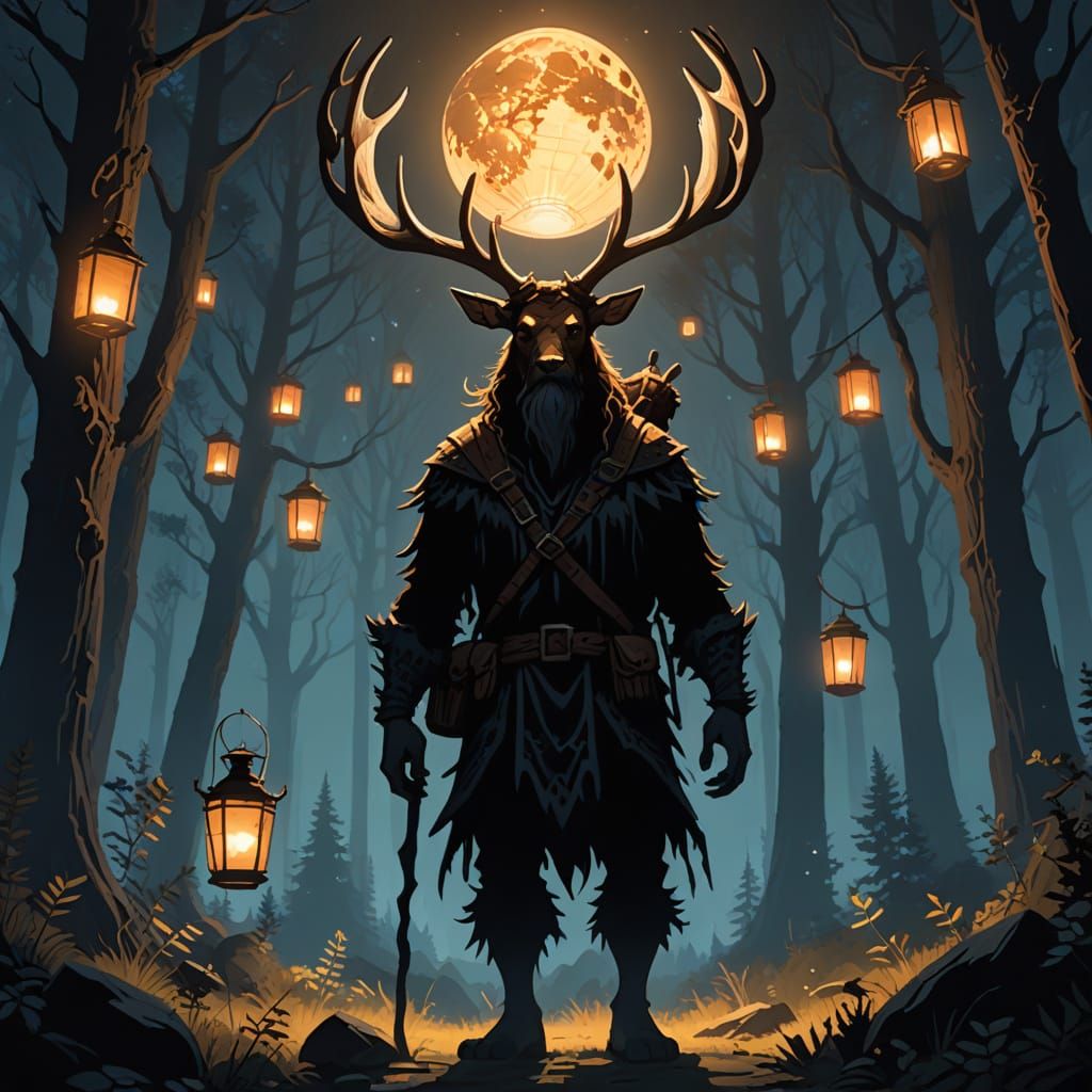 Antlered Giant Lights Lanterns for Travelers