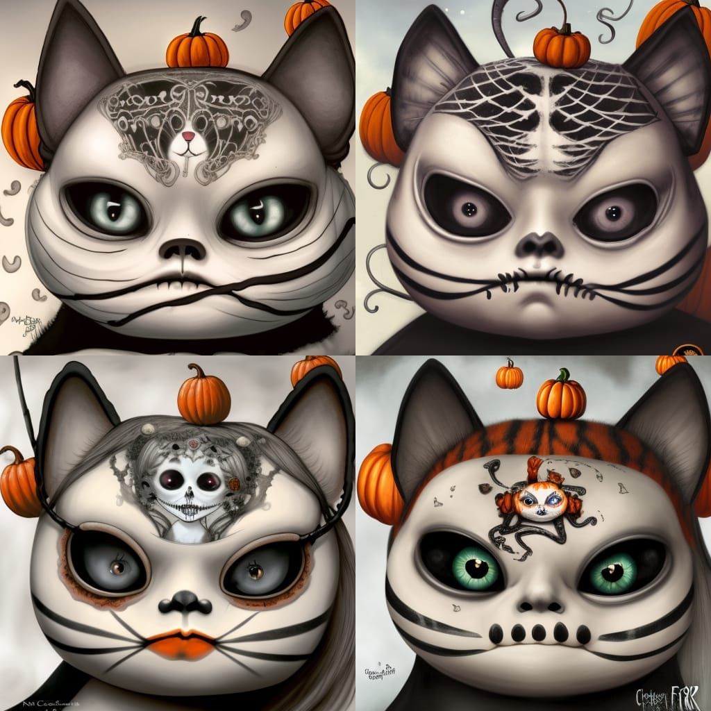 Halloween Skeleton in Eerie Storybook Illustration