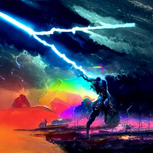 Rainbow Lightning Illuminates a Cosmic Landscape