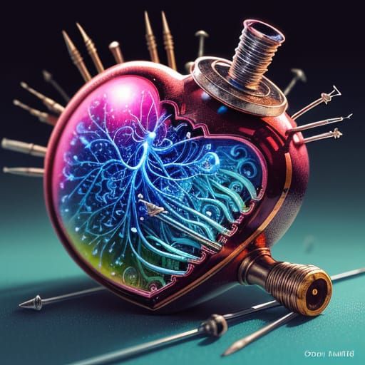 Anatomical Heart Repair in Sci-Fi Style