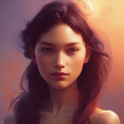 Intricate Portrait of a Wondering Girl