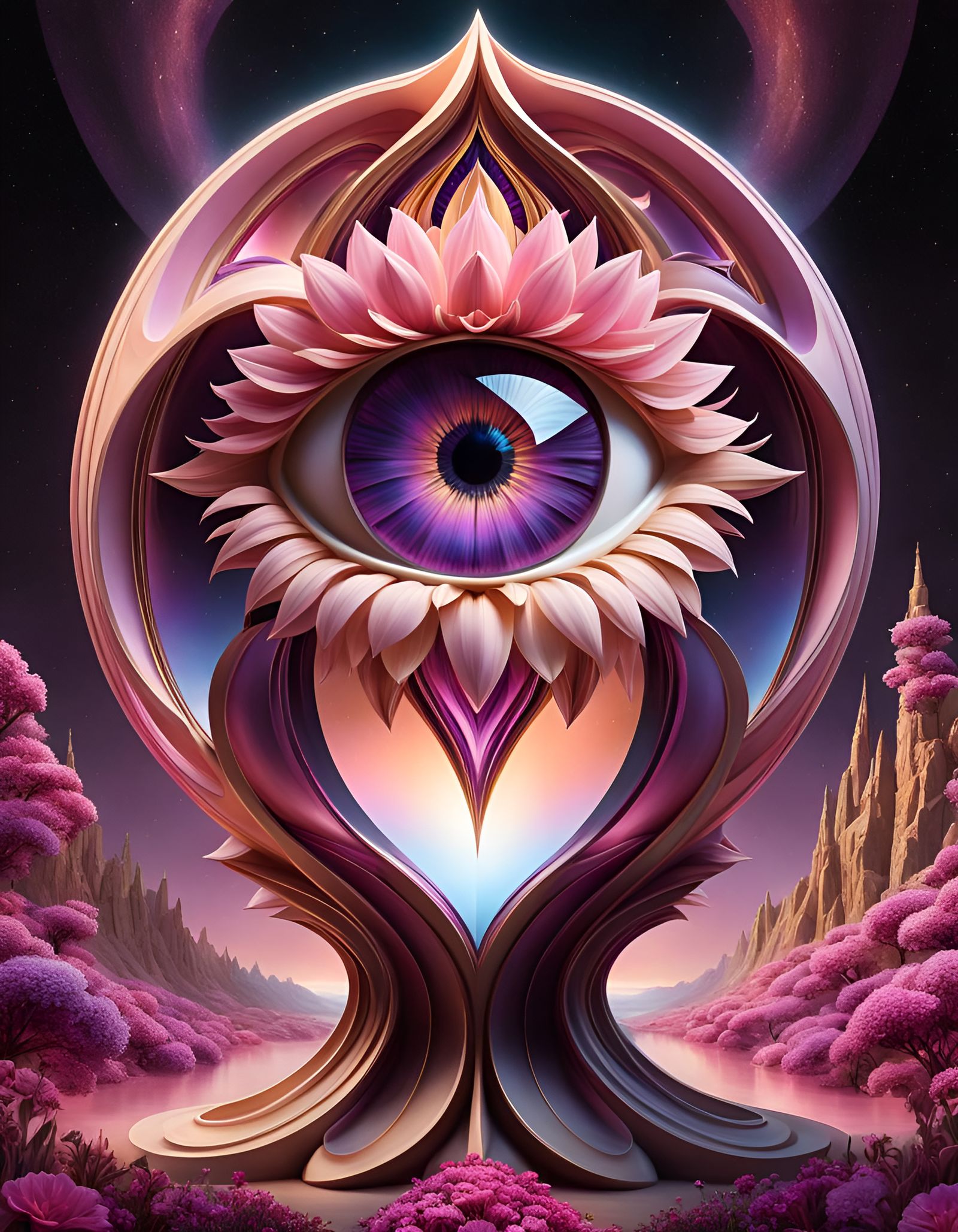 Magical Floral Portal to Another World