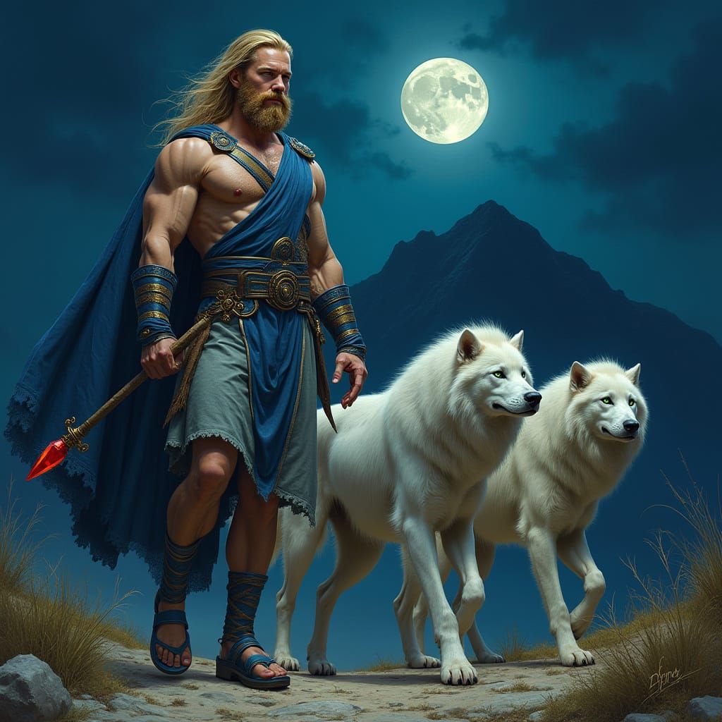 Israelite Vampire Warrior in Dramatic Digital Art