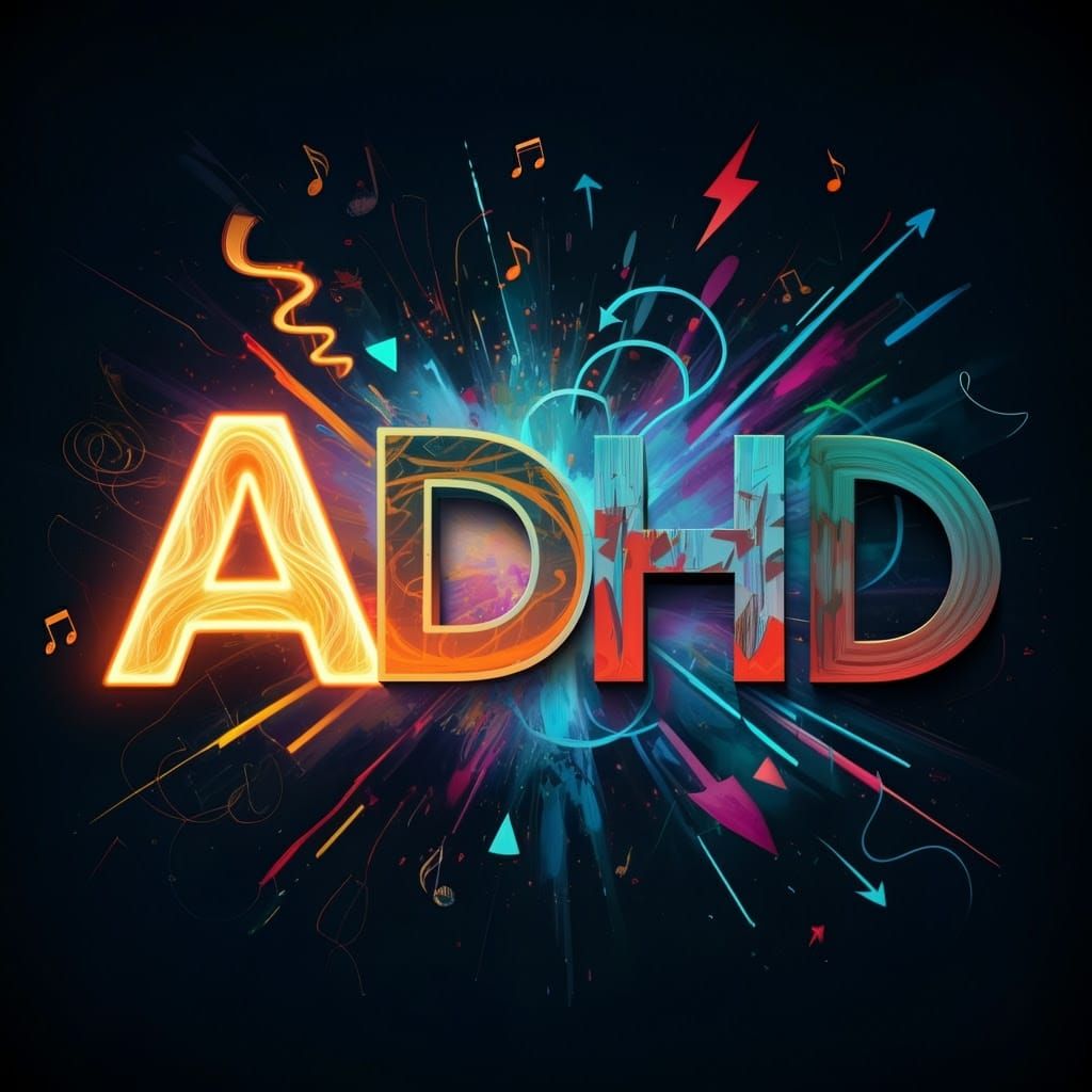 ADHD: Expressive Typography in Diverse Artistic Styles