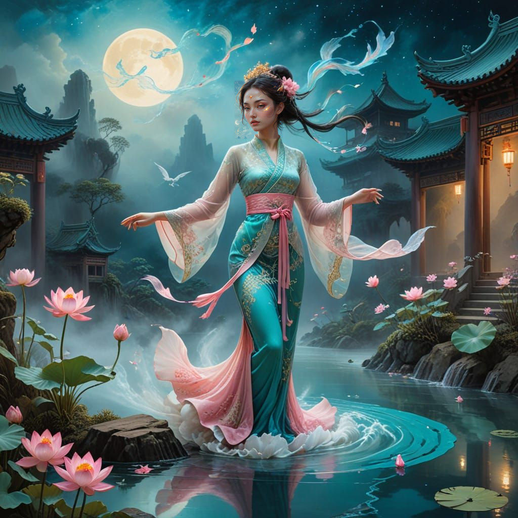 Ethereal Beauty Captured: Majestic Phoenix and Serene Citysc...