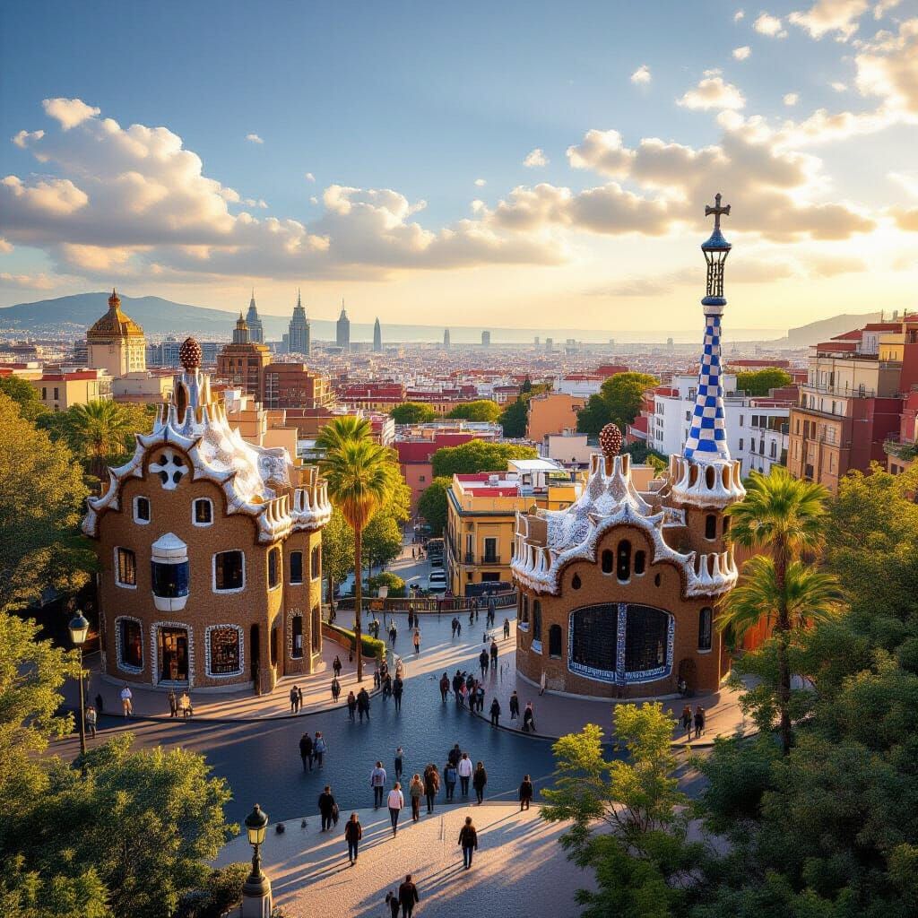 Epic Barcelona Landscape and Cityscape in 8k