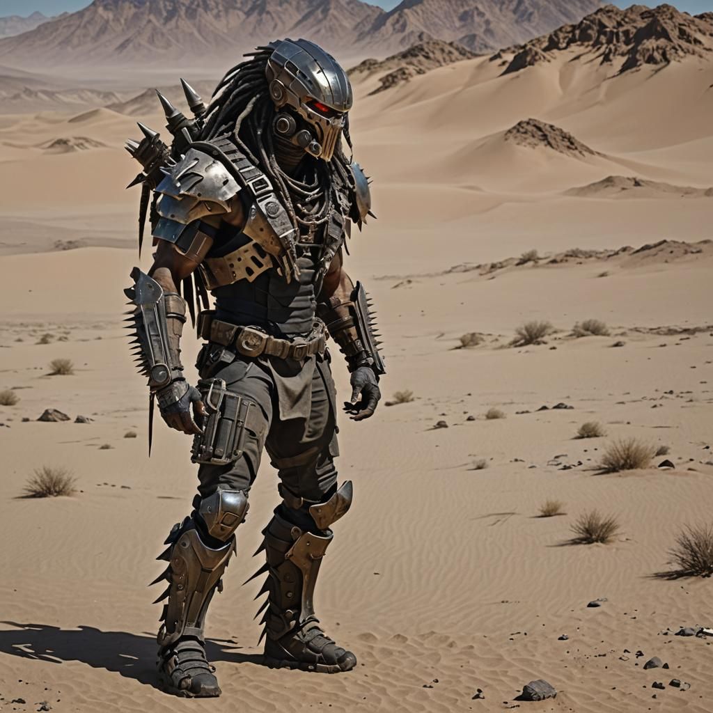 Post-Apocalyptic Desert Predator with Chains