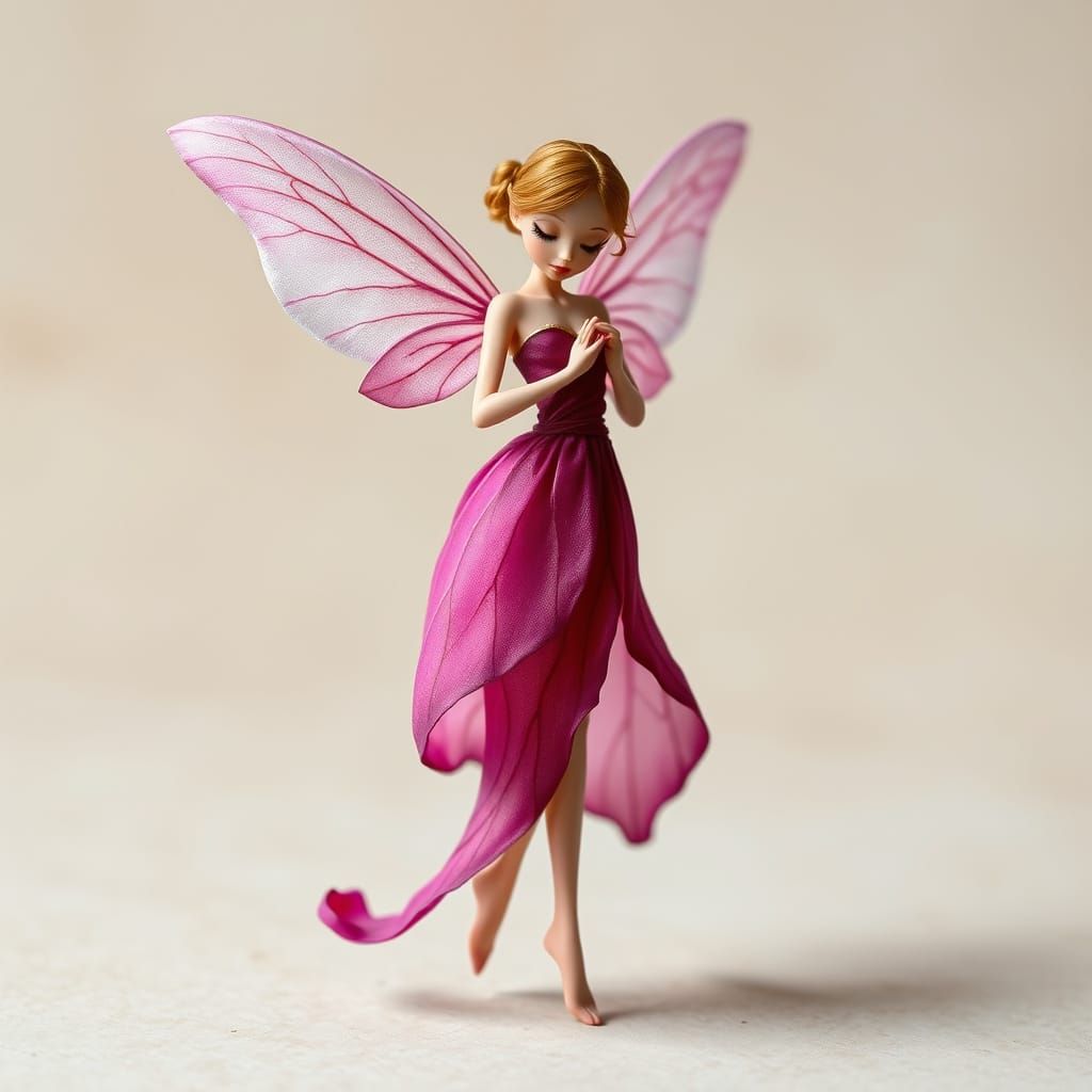 Ethereal Fairy in Art Nouveau Style