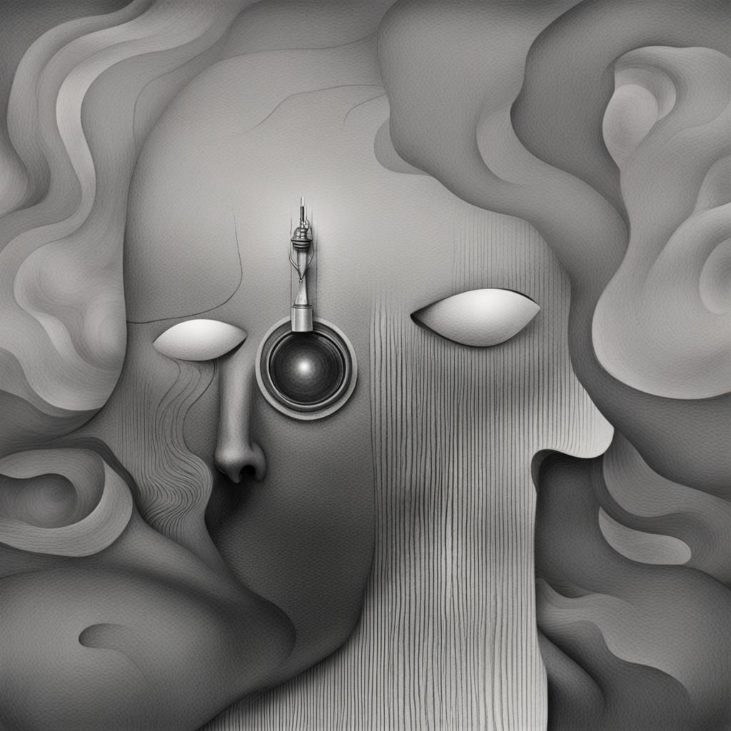 Abstract Image Inspired by Sound of Silence