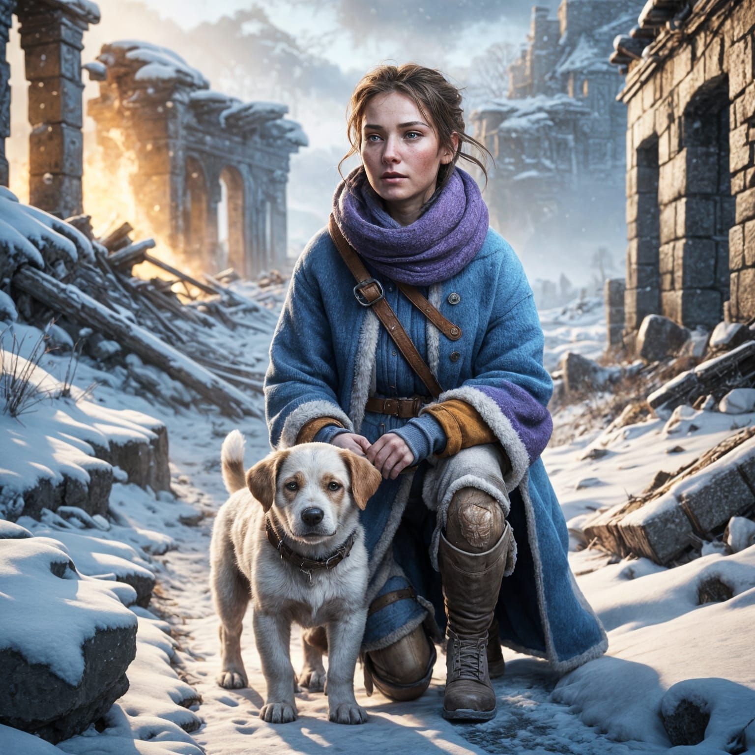 A Survivor's Hope in a Frozen Winter Wonderland