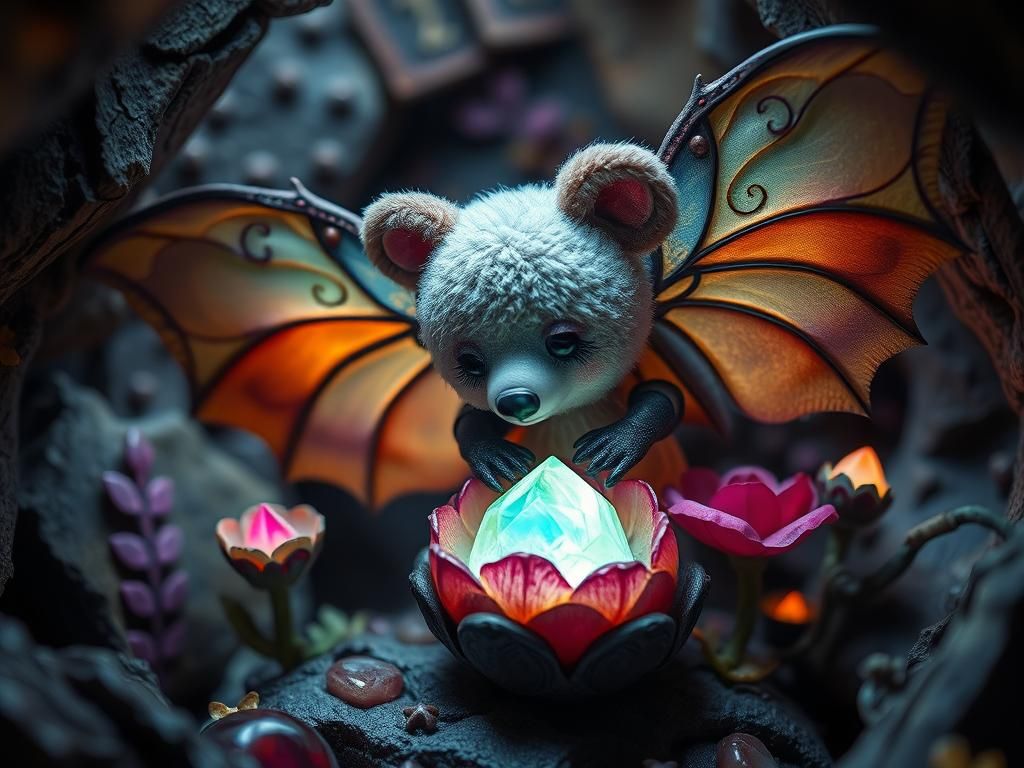 Steampunk Fairy Cave Bear at Fantasy Party