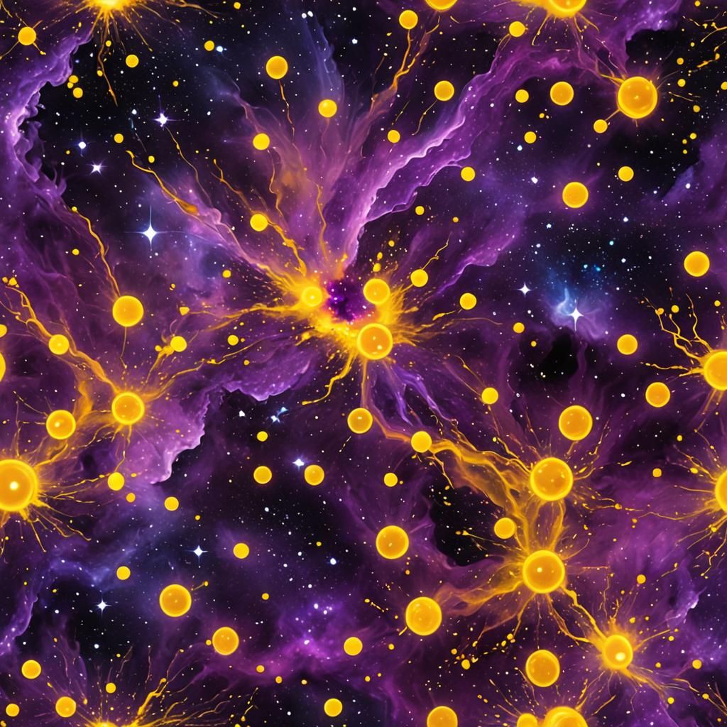 Cosmic Drink in Glass: Stellar Digital Art