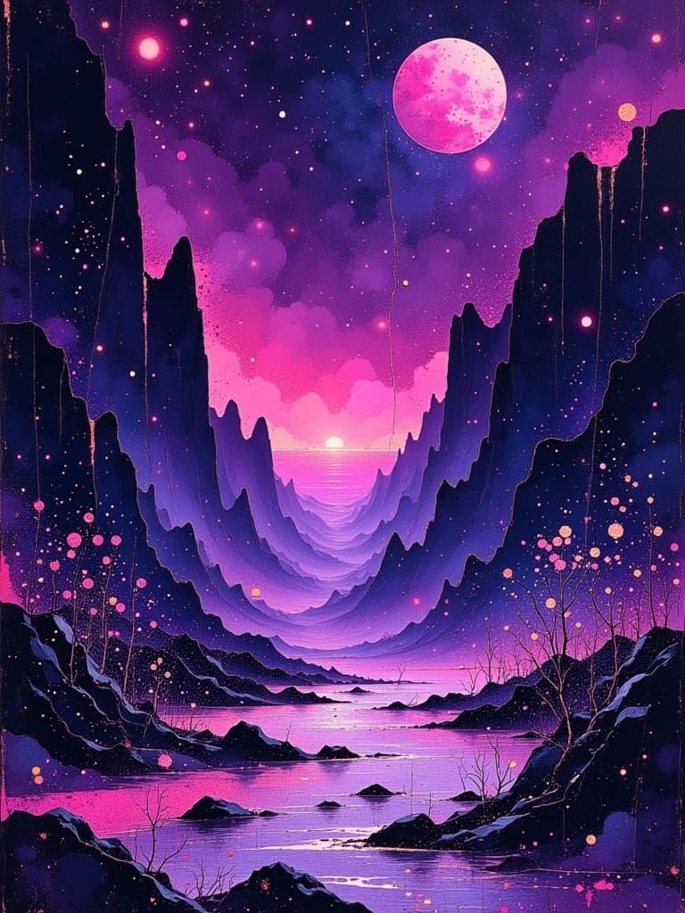 Radiant Plants on a Purple Alien World