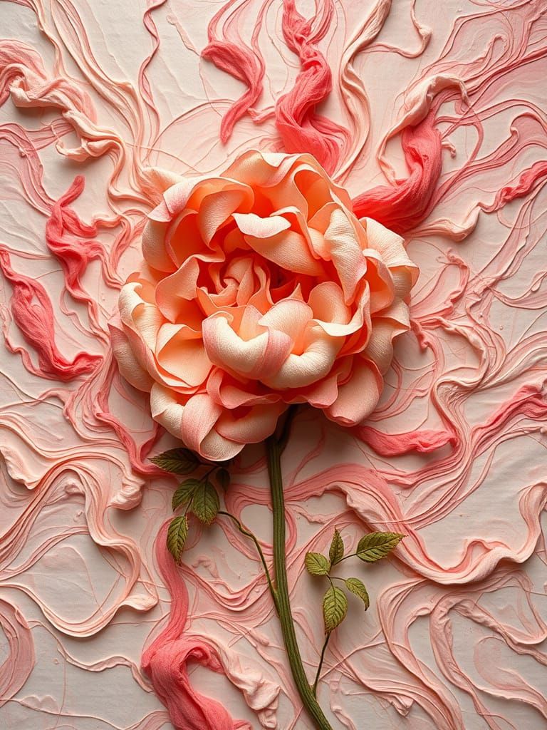 Graceful Lies Amidst Begonia Rex