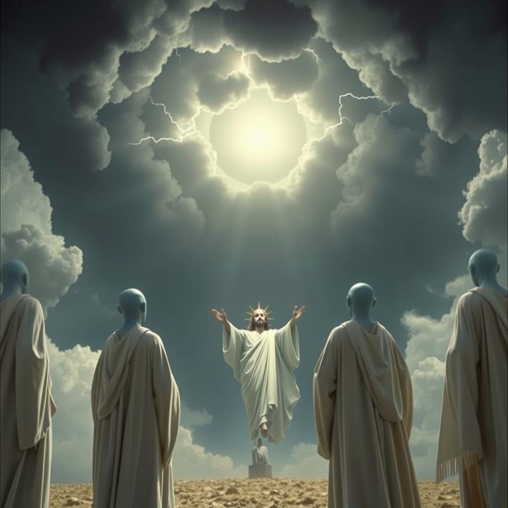 Jesus' Ascension Witnessed by Alien Magi: Cinematic Film Sti...
