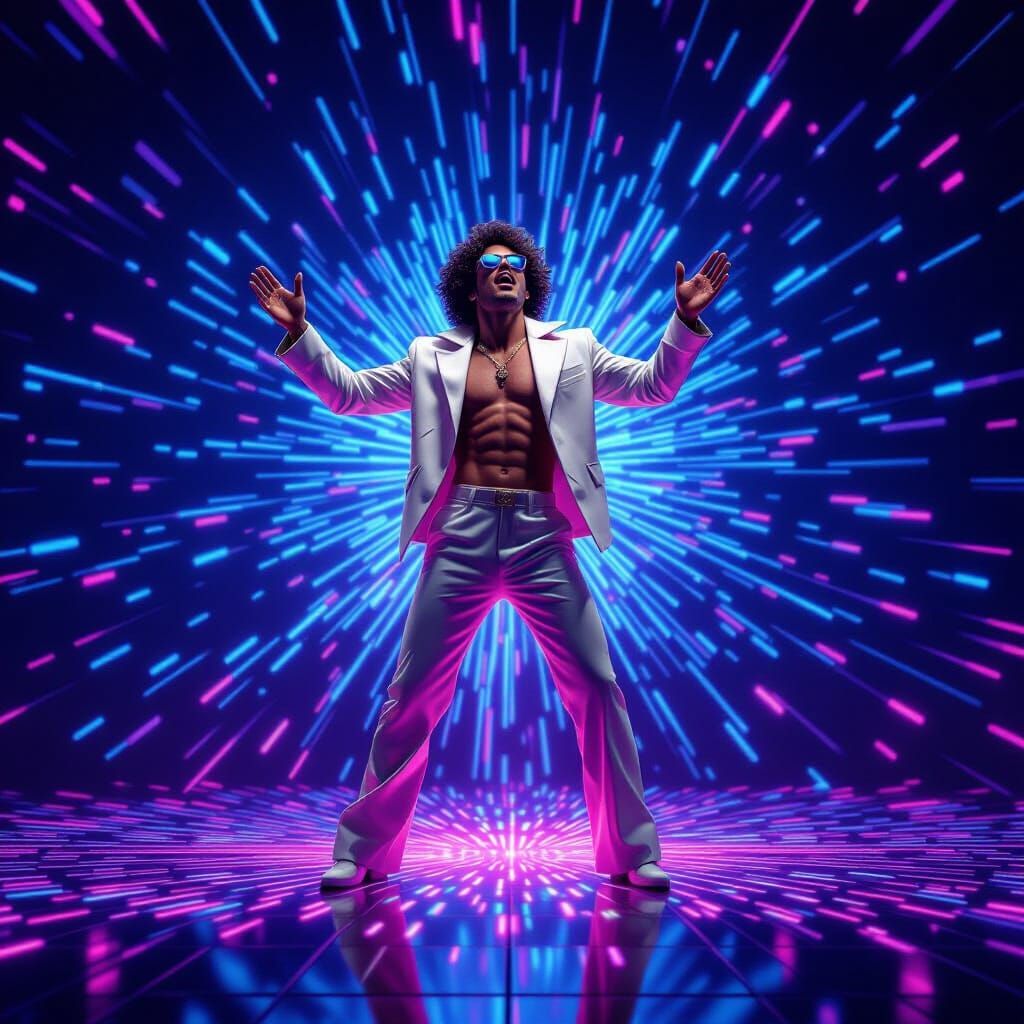 1990s Disco Techno Male Vocal Creative Image