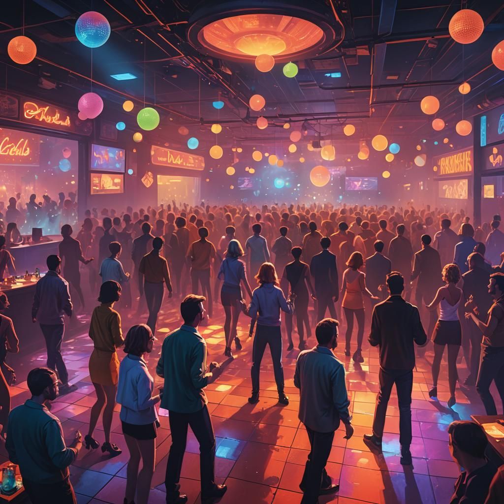 Chicago Club Dancers in Fantasy Concept Art