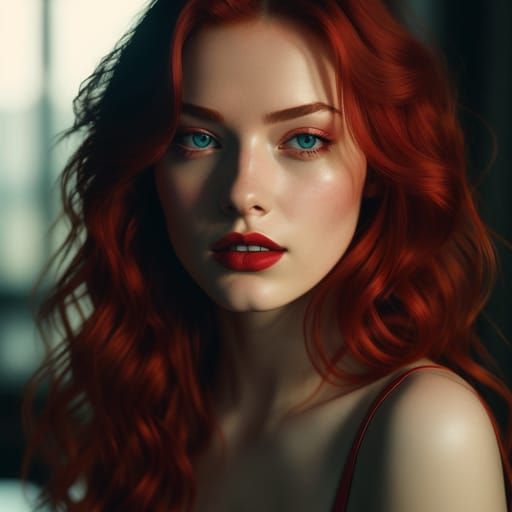 Redhead Portrait in Professional Photography Style
