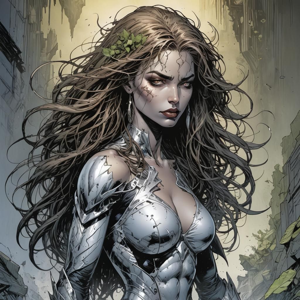 Woman in Comic Book Style