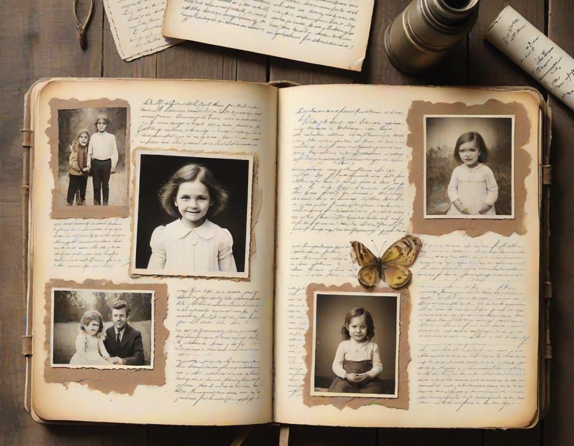 Vintage Journal and Polaroids: A Treasure Trove of Memories