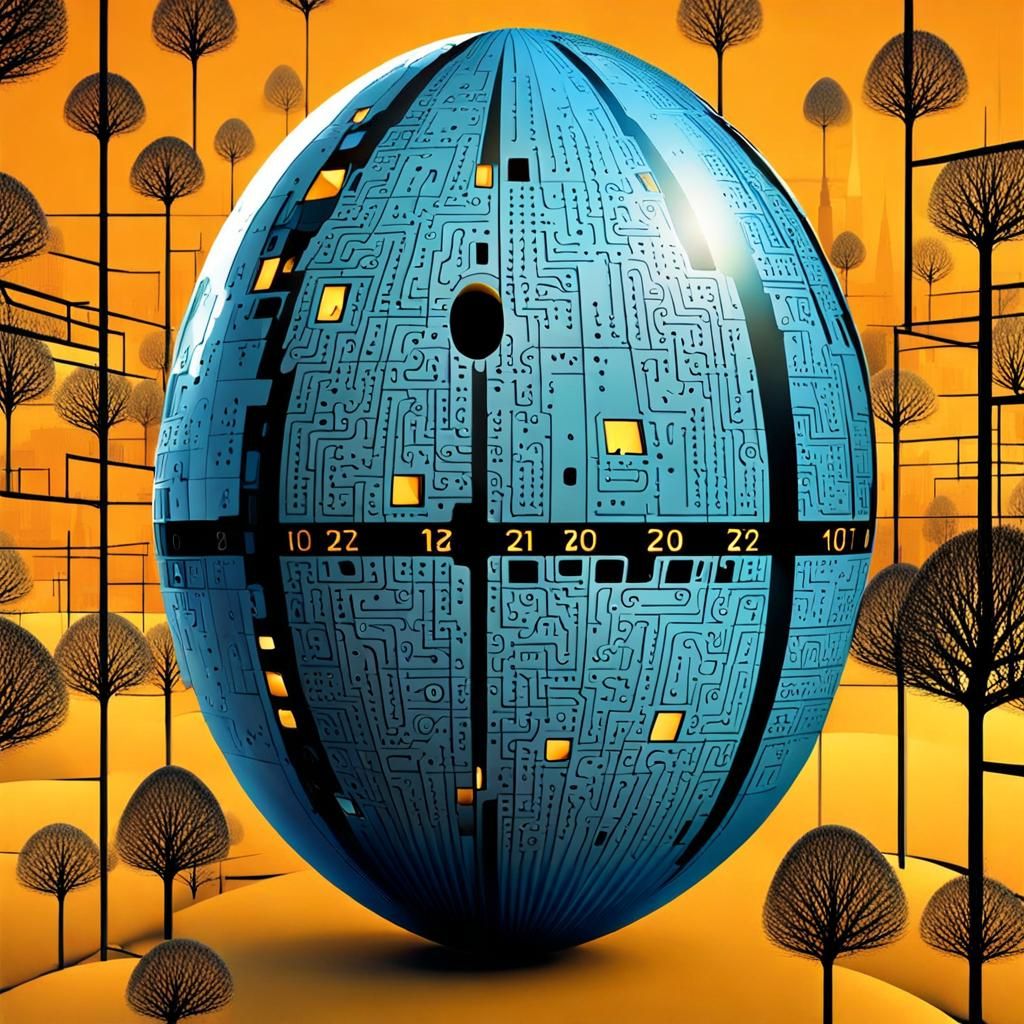 World Tree Emerges in Digital Punk Style