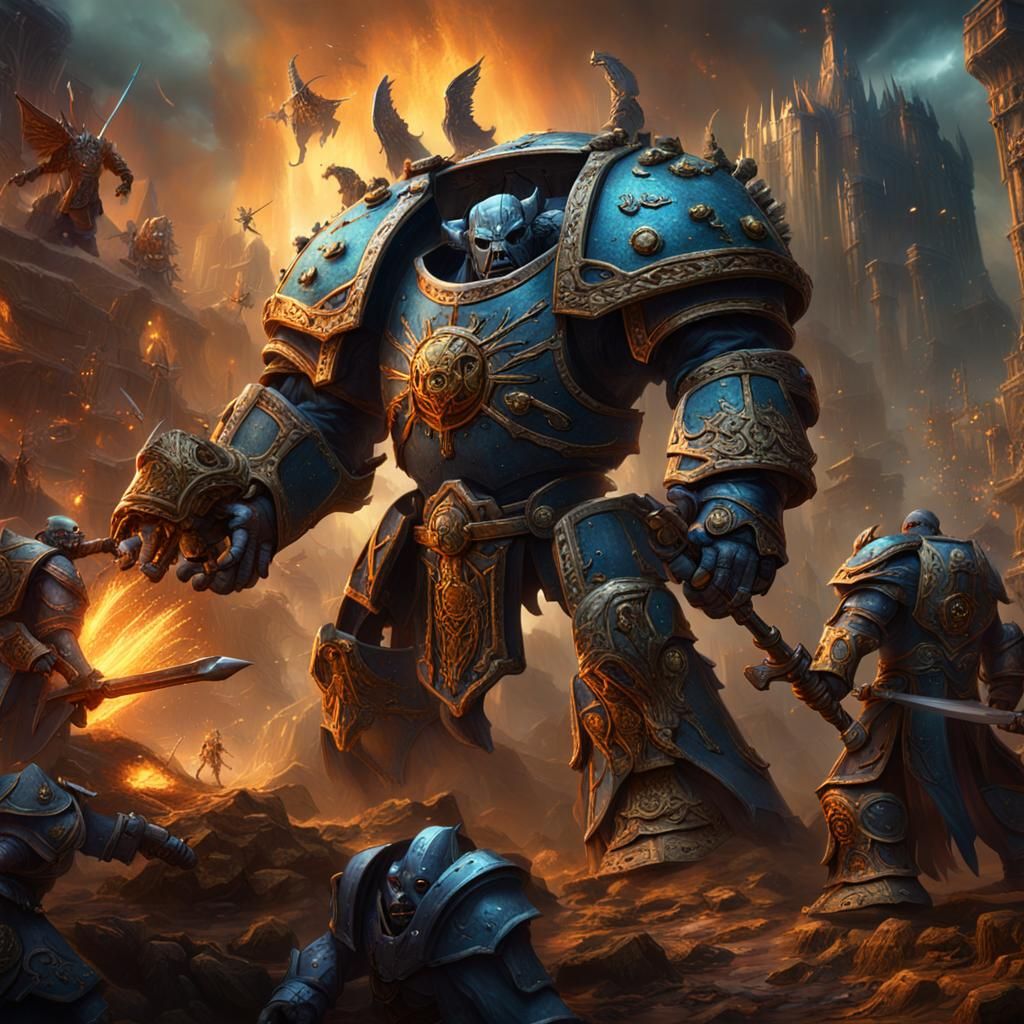 Earth Defenders Saved by Warhammer Spirit: Detailed Matte Pa...