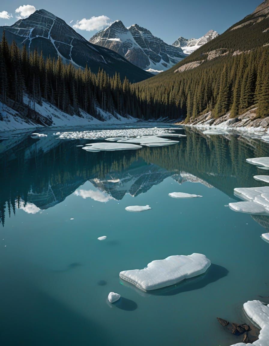Ethereal Glacial Lakes in the Canadian Rockies as Sacred Med...
