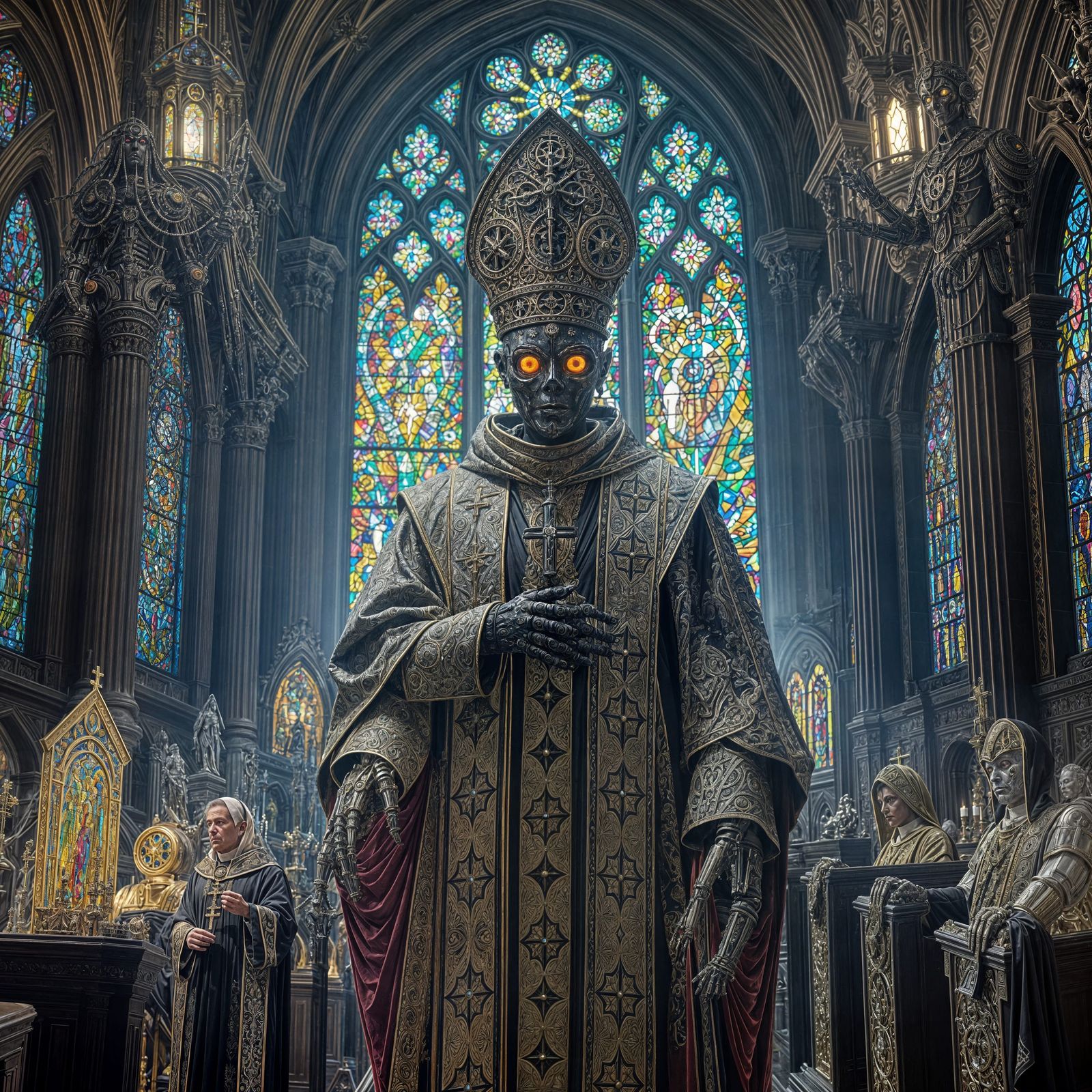 Biomechanical Bishop in Crystal Church