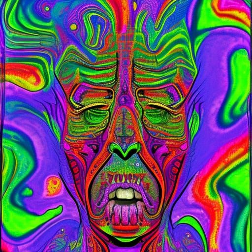 Surreal and Scary Acid Trip Visuals