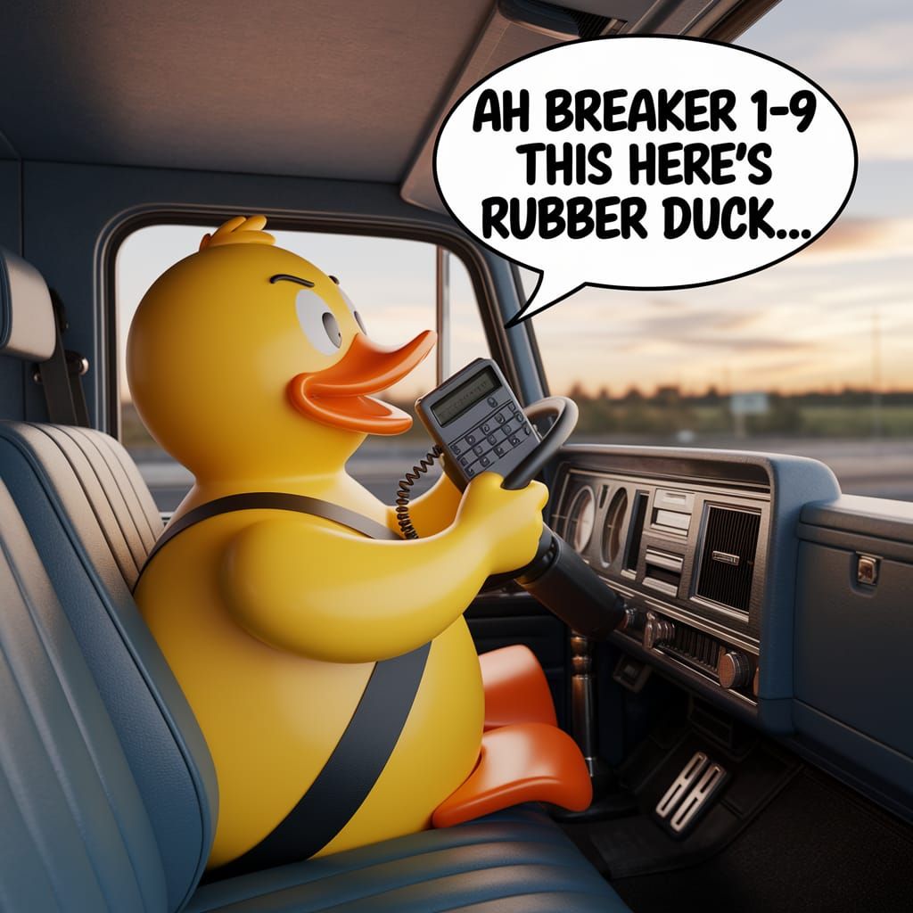 Retro Rubber Duck CB Radio Convoy