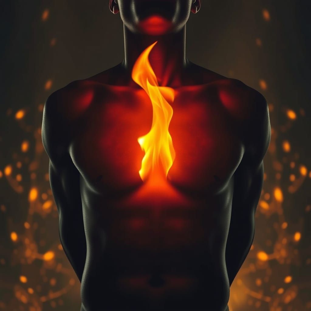 Burning Desire: A Mystical Flame in the Chest