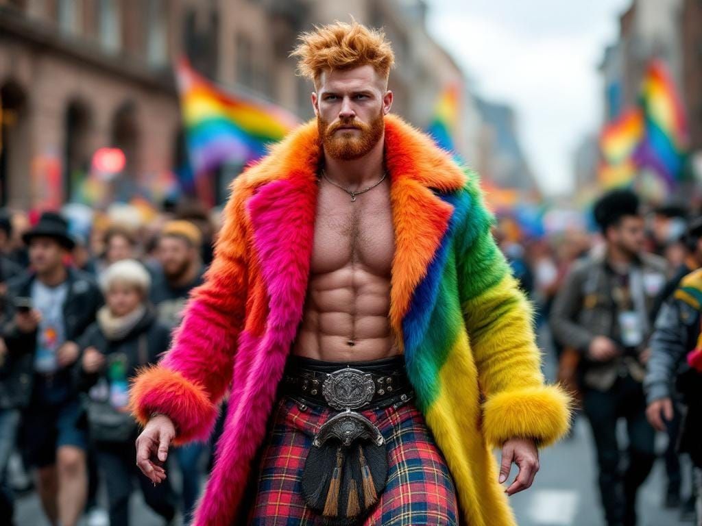 Ginger Man Leads Gay Pride Parade