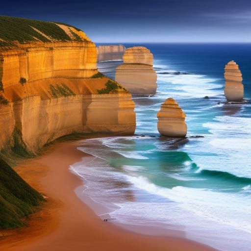 The Twelve Apostles: Detailed Matte Painting