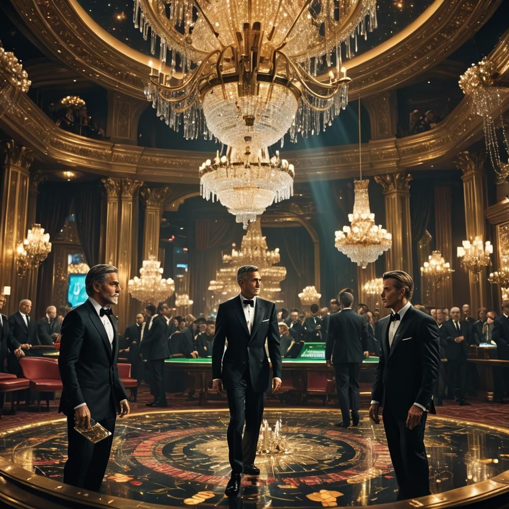 Casino Heist: Oil Painting in Triadic Colors