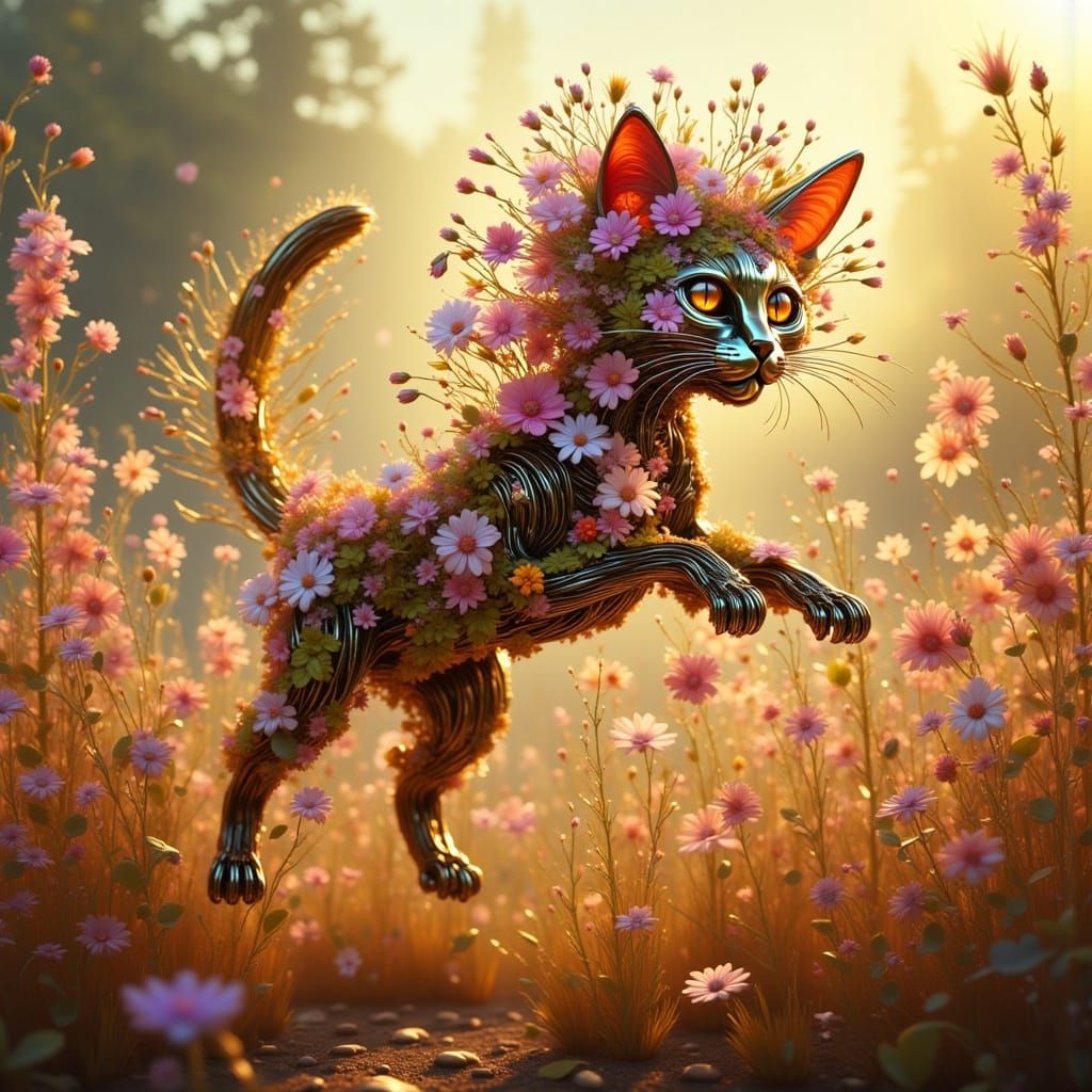 Flower Cat