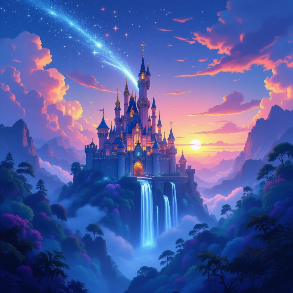 Floating Castle in Stardust Sunset Vista