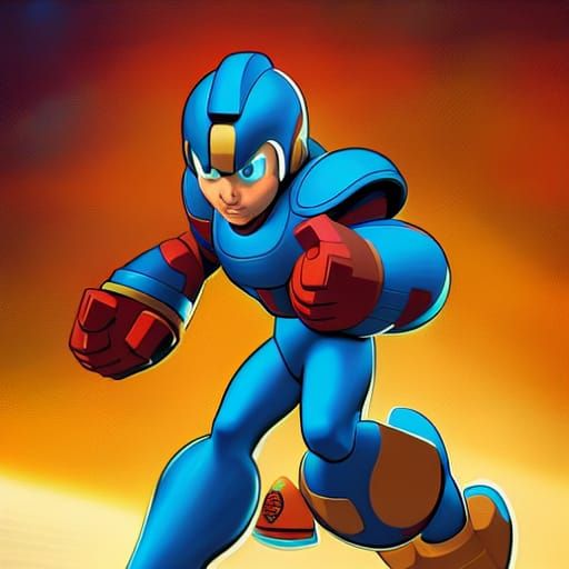 Mega Man Comic Book Art by Mark Brooks
